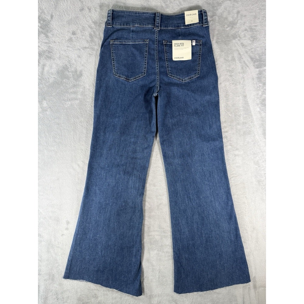 Sneak Peek Jeans‎ Womens 30x30 High Rise Flare Fit Raw Hem NWT